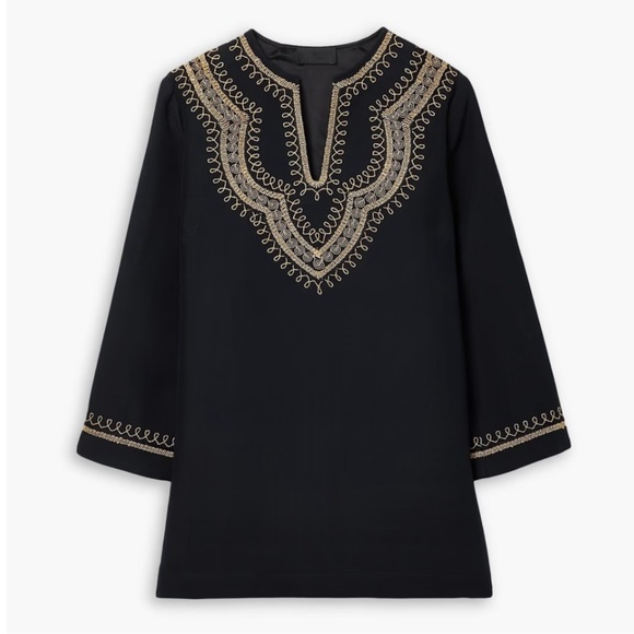 Nili Lotan Tops - NWT NILI LOTAN Karine Embroidered Will and Silk Blend Tunic - Size 4